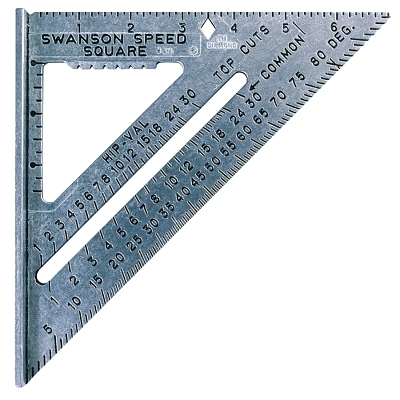 DIE CAST ALUMINUM SPEEDSQUARE W/BLACK GR
